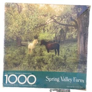 Springbok Spring Valley Farm 1000 Piece Jigsaw Puzzle horses